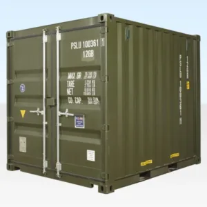 10ft High Cube Shipping Container – Olive Drab Green