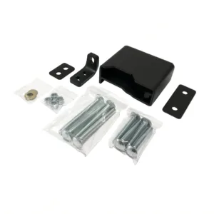 Shipping container lock box with mounting hardware