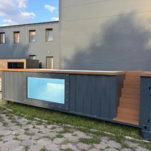 6m SPORT shipping container pool with viewing window