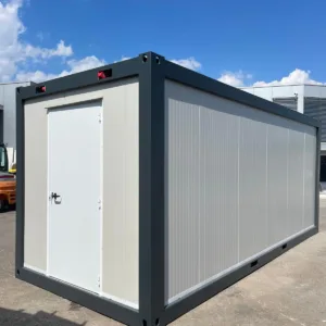 office storage container Ohio with personnel door and windows