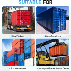 Adjustable shipping container door lock suitable for cargo containers